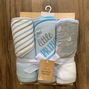 BABY BOY hooded towel set